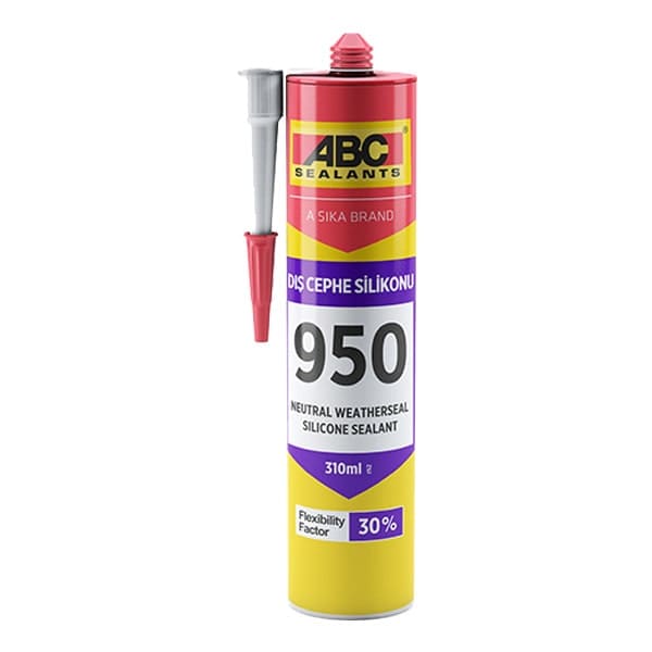 ABC 950 Nötr Dış Cephe Silikonu 310 ml Siyah