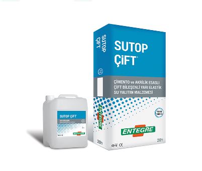 Sutop Çift Bileşenli Tam Elastik Su Yalıtım Harcı Likit 10 kg