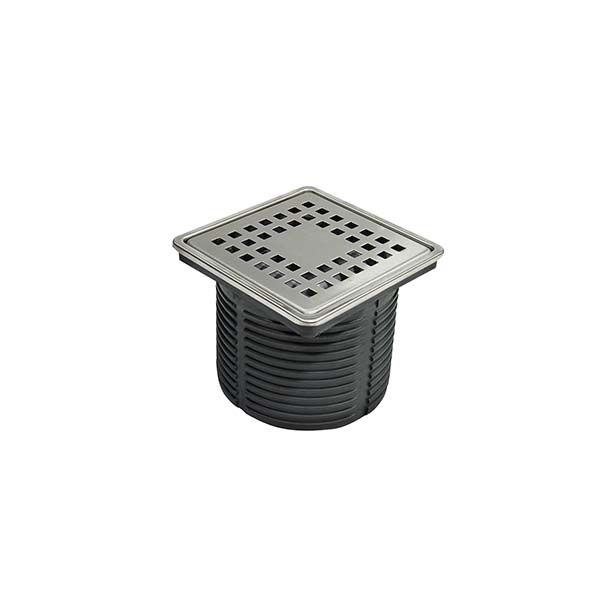 İnovas Y.Ayarlı Başlık 100x100mm Paslanmaz Çelik Çerçeveli (Başlık-Koku Önleyici-Izgara)