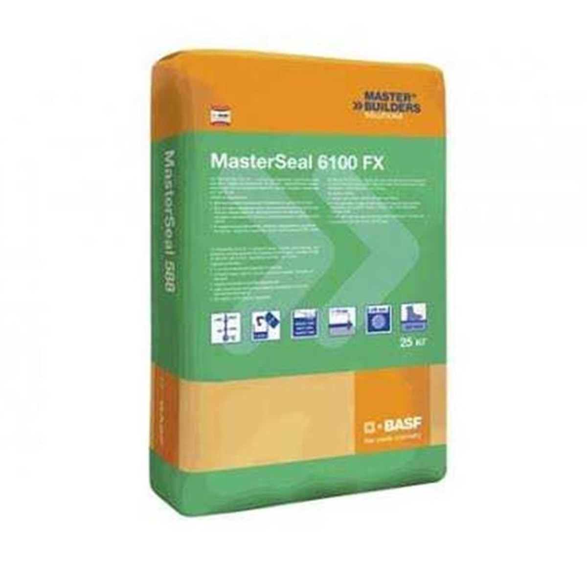 Masterseal 6100 FX Çimento Esaslı, Tek Bileşenli, Elastik ve Esnek Su Yalıtımı Malzemesi 15 kg