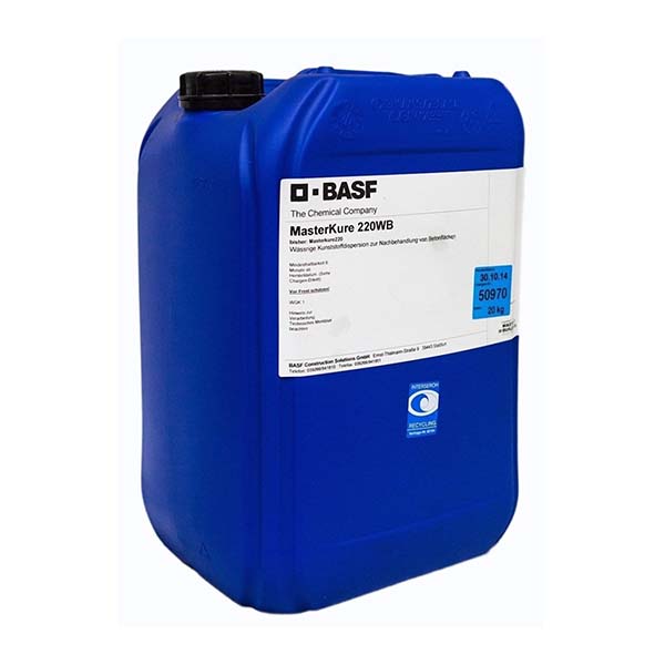 MasterKure 220 WB Beton Yüzeyler İçin Kullanılan Akrilik Esaslı Buharlaştırma Azaltıcı Malzeme 20 kg