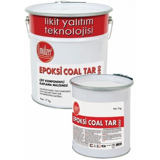 Epoxy Coal TAR 100/10 Katran Esaslı Solventli Epoksi Boya 10 kg Bitüm + 1 kg Sertleştirici