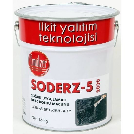 Soderz-5 Soğuk Uygulamalı Derz Dolgu Macunu 16 kg/Metal Kova