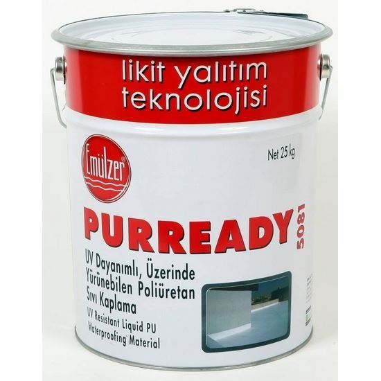 Purready UV Dayanımlı Poliüretan Yalıtım Malzemesi 25 kg/Metal Kova