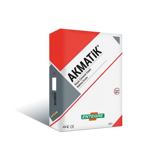 Akmatik Çimento Esaslı Makine Sıvası 25 kg Beyaz