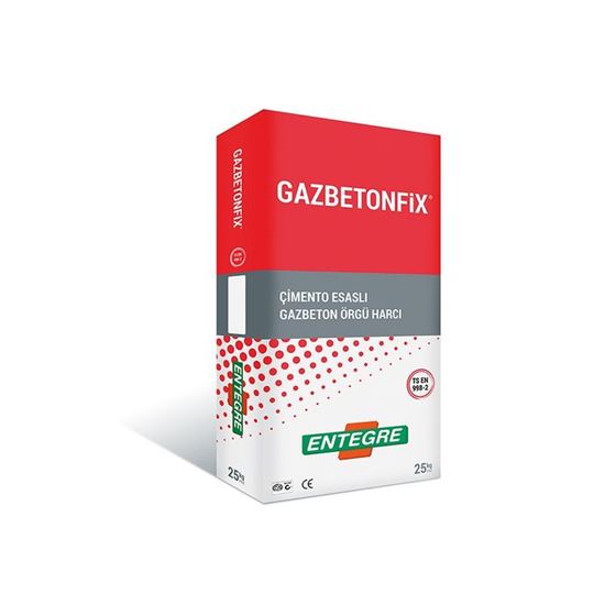 Gazbetonfix Çimento Esaslı Gaz Beton Örgü Harcı 25 kg