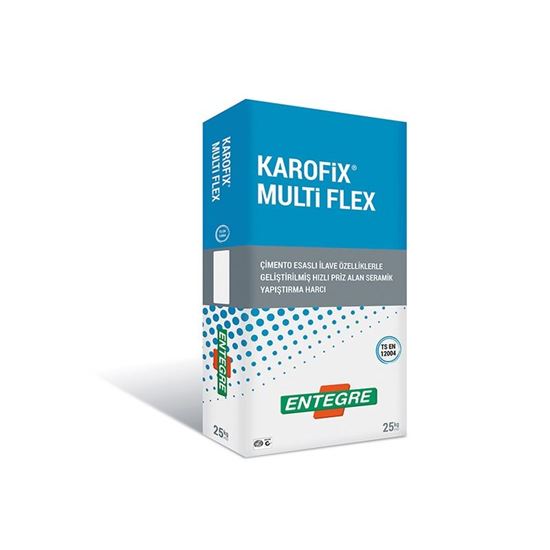 Karofix Multiflex C2TES2 Çift Komponentli Yüksek Performanslı Çok Elastik Yapıştırma Harcı 25+7 Kg Beyaz