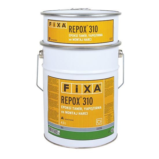 REPOX 310 Epoksi Tamir, Yapıştırma ve Montaj Harcı R4 Sınıfı (A+B) 6 kg