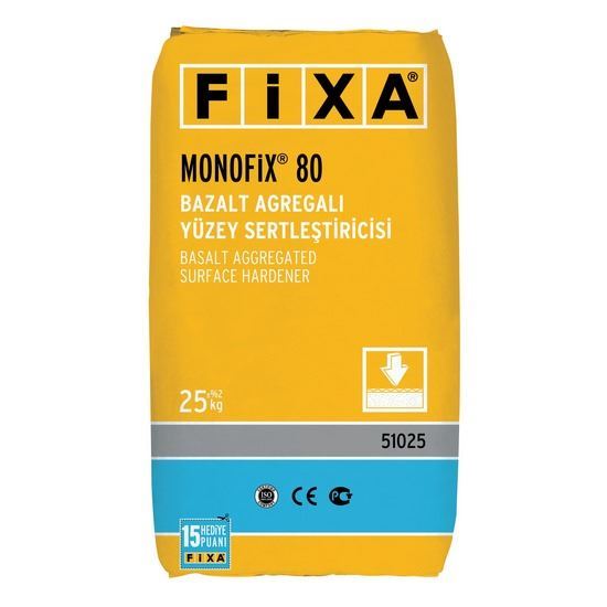 MONOFİX 80 Bazalt Agregalı Yüzey Sertleştiricisi Yeşil 25 kg