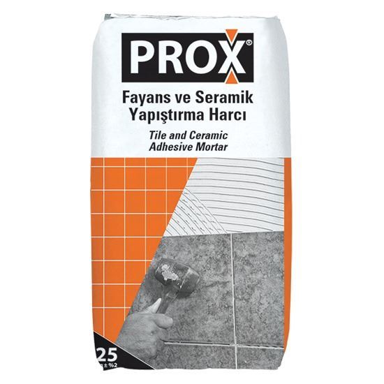 PROX 910 C1 Fayans ve Seramik Yapıştırma Harcı Gri 25 kg