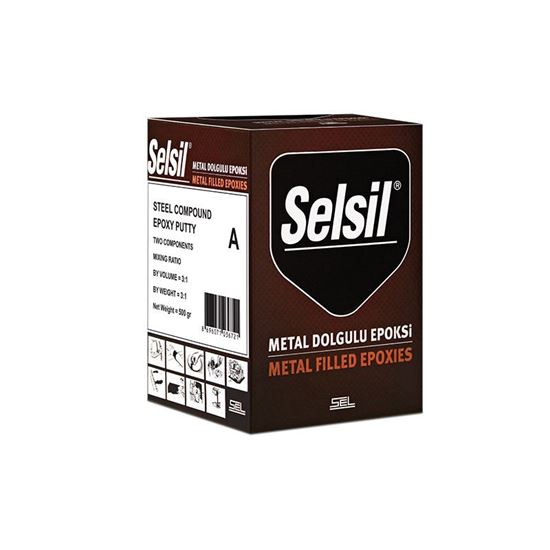 3672 Selsil Plastik Steel Putty (A) 500 gr