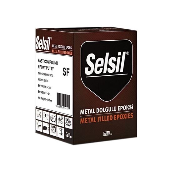 3674 Selsil Plastik Steel 5 Minute Putty (SF) 500 gr