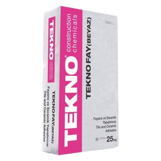 Teknofay Seramik Fayans Yapıştırıcı C1T Beyaz 25 kg