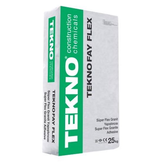 Teknofay Flex Süper Flex Granit Yapıştırıcı C2TE S1 Gri 25 kg