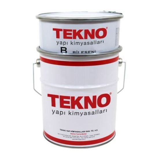 Teknoglass (Teknobond 660 2K S) Solvent Bazlı Çift Bileşenli Poliüretan Sıvı Su Yalıtım Malzemesi 5 kg Set