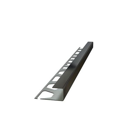 12 mm Eko Kare Köşe Paslanmaz Fayans Profili 270 cm Ayna Siyah 0.60 mm