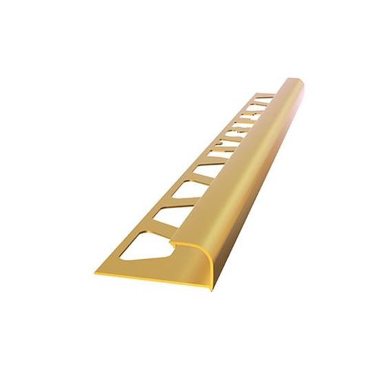 6 mm Alüminyum Dış Köşe Fayans Profili 270 cm Sarı Eloksal