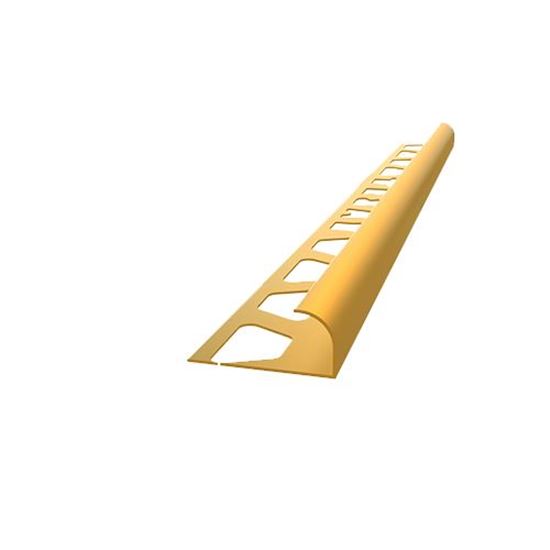 10 mm Eko Alüminyum Dış Köşe Fayans Profili 270 cm Sarı Eloksal