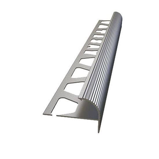 10 mm Alüminyum Merdiven Burunluk Profili 250 cm Mat Eloksal