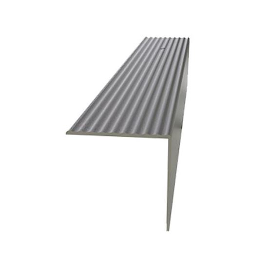 40 mm x 40 mm Alüminyum Vida Delikli Merdiven Köşebenti 250 cm Mat Eloksal