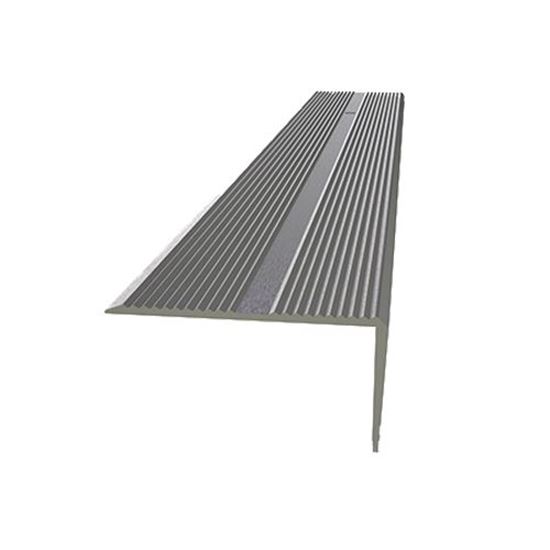 42 mm x 22 mm Alüminyum Vida Delikli Merdiven Köşebenti 250 cm Mat Eloksal