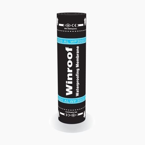 Winroof WP 3000 AL APP Katkılı Alüminyum Folyo Kaplı Plastomerik Esaslı Camtülü Taşıyıcılı Su Yalıtım Membranı 3 mm